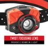Coast FL75R Rechargeable 530 Lumen Dual Color Focusing LED Headlamp, Red view 2