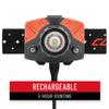 Coast FL75R Rechargeable 530 Lumen Dual Color Focusing LED Headlamp, Red view 4
