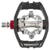 Exustar Unisex Adult E-PM825 Combination Pedal, Aluminium Body, Crmo Axle, with Sealed Bearing - Black/Silver, view 1