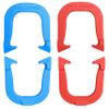 Challenger Professional Pitching Horseshoes- Made in The USA (Red & Blue- Two Pair Set (4 Shoes)) view 1