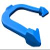 Challenger Professional Pitching Horseshoes- Made in The USA (Red & Blue- Two Pair Set (4 Shoes)) view 2