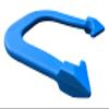 Challenger Professional Pitching Horseshoes- Made in The USA (Red & Blue- Two Pair Set (4 Shoes)) view 3