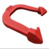 Challenger Professional Pitching Horseshoes- Made in The USA (Red & Blue- Two Pair Set (4 Shoes)) view 4