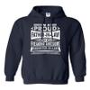 I'm A Proud Father-In-Law Of A Freaking Awesome Daughter DT Sweatshirt Hoodie (XX Large, Navy Blue) view 1