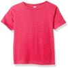 Clementine Apparel Baby Little Girls' Short-Sleeve Basic T-Shirt, Hot Pink, 7 view 1