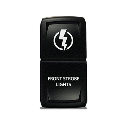 CH4X4 Rocker Switch V2 Front Strobe Lights Symbol - Red Led