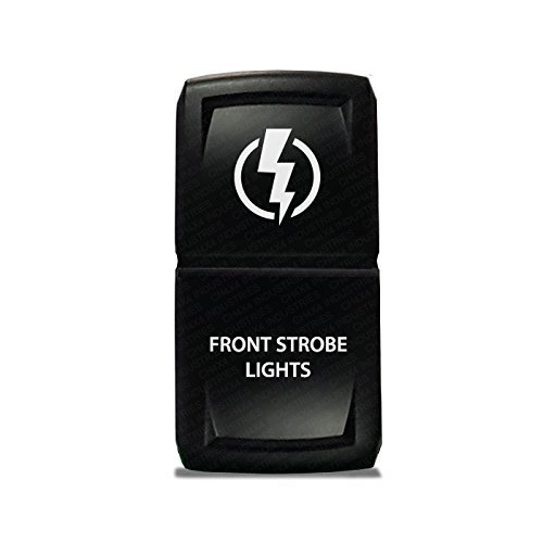 CH4X4 Rocker Switch V2 Front Strobe Lights Symbol - Red Led
