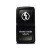 CH4X4 Rocker Switch V2 Front Strobe Lights Symbol - Red Led view 1