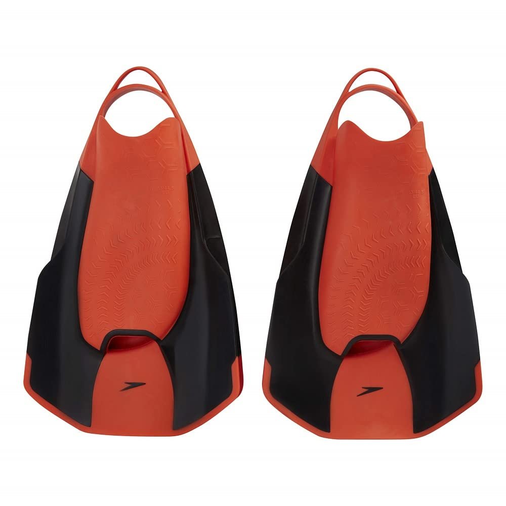 Speedo Fatskin Kickfin Swimming Fins, Red, US4