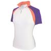 Monterey Club Women's Rally Sunday Sport Zip Top #2356 (White/Royal Lilac, Small) view 1