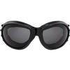 Birdz Eyewear Eagle Padded Motorcycle Safety Goggles 2 Pairs Black Frame w/Clear & Polarized Smoke Lenses, Day and Night Goggles view 3