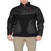 Spyder Men's Ouzo 1/2 Snap Light Weight Hybrid Stryke Jacket, Black/Black, X-Large view 1