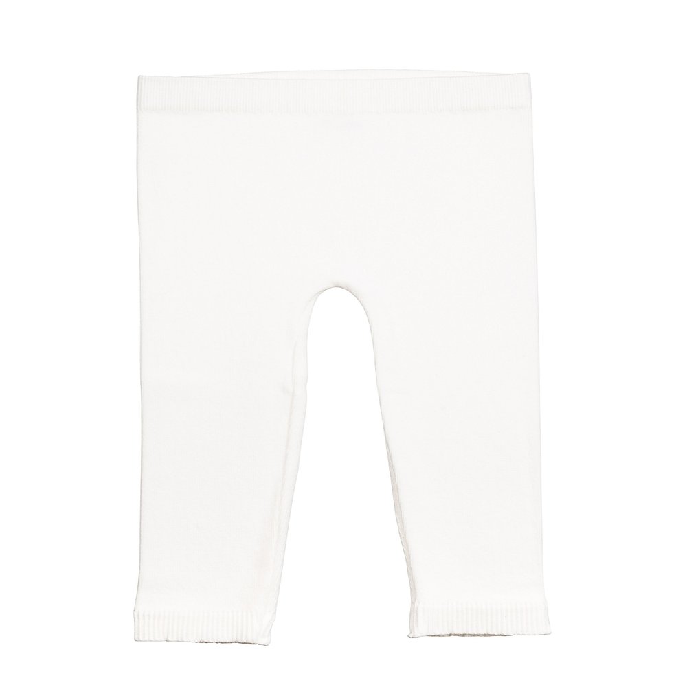 Silky Toes Baby Leggings, Toddler Seamless Soft Cotton Knit Pants for Girls and Boys (12-18 Months, Winter White)