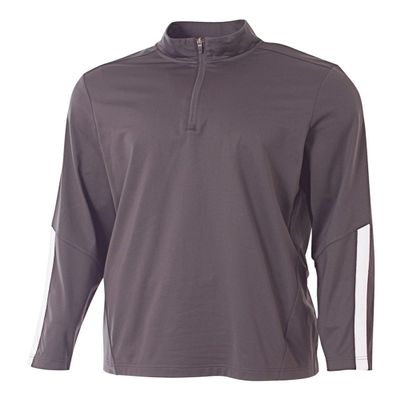 Graphite Adult 2XL Sports 1/4 Zip Moisture Wicking Cool & Comfortable Warm-up Jacket