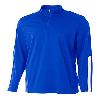 Royal Blue Adult XL Sports 1/4 Zip Moisture Wicking Cool & Comfortable Warm-up Jacket