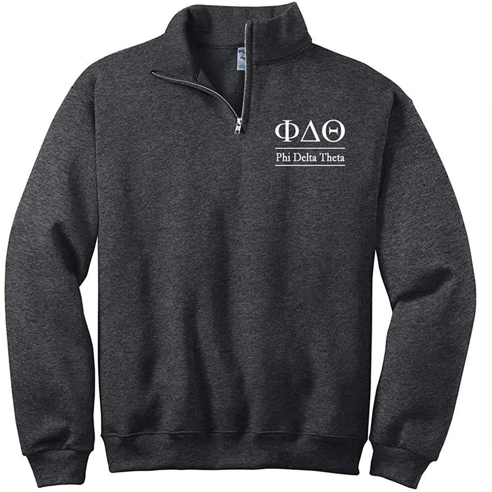 Phi Delta Theta Quarter Zip Pullover Sweatshirt (S)