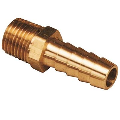 AMRM-033433-10 Moeller Fuel Hose Barb, Brass - male 1/8" NPT x 1/4" ID