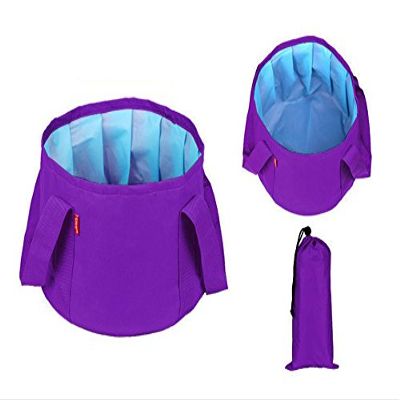 Folding Waterproof wash bag camping travel (Purple)