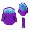 Folding Waterproof wash bag camping travel (Purple) view 1