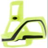 BBB BBC-39 Bicycle Lightweight Bottle Holder Bottle Cage Dual Bottle Cage Neon Yellow/Black view 1