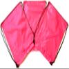 3 Pack PINK Nylon Drawstring Backpacks Sackpack Tote Cinch Gym Bag - Select from a Variety of Colors! (Regular, Pink) view 1