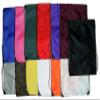 3 Pack PINK Nylon Drawstring Backpacks Sackpack Tote Cinch Gym Bag - Select from a Variety of Colors! (Regular, Pink) view 3