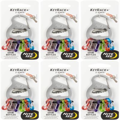 Nite Ize Key Rack 2.1 in. Dia. Stainless Steel Silver KeyRack Key Chain
