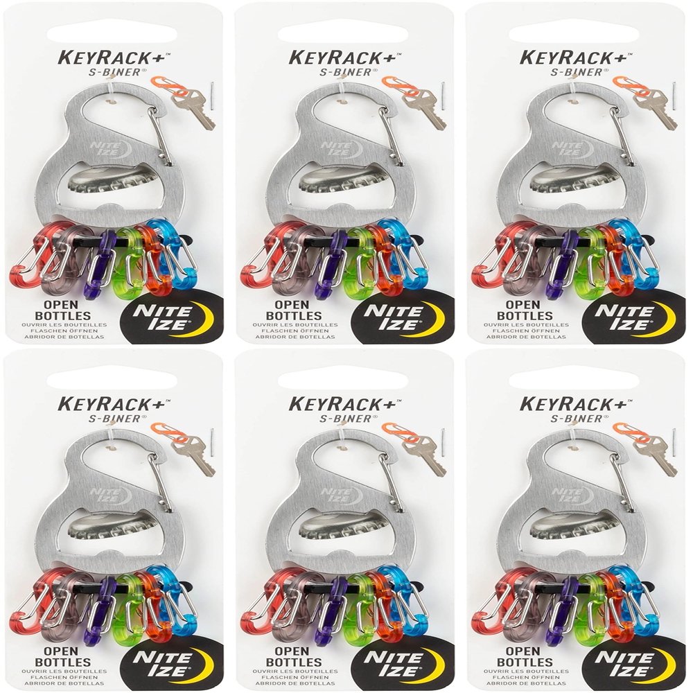 Nite Ize Key Rack 2.1 in. Dia. Stainless Steel Silver KeyRack Key Chain
