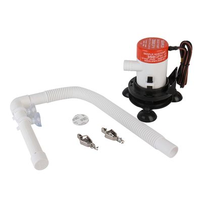 SEAFLO 10 Series Portable Livewell Aerator Kit - 12V, 350 GPH, Adjustable Hosepipe, Submersible, Corrosion-Resistant, Efficient Oxygenation, Fresh/Saltwater Use, CE & ROHS Certified, 4-Year Warranty