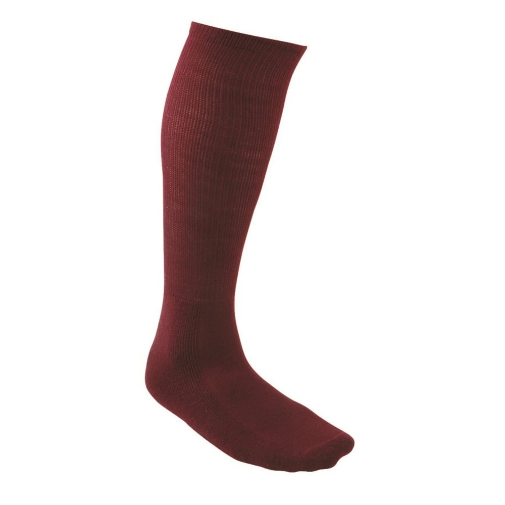 MARTIN SPORTS All Sports Socks, Large, Maroon (Sold In 12)