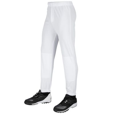 CHAMPRO boys Pull-up Baseball Performance Polyester Pull Up Pant, White, X-Small US