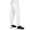 CHAMPRO boys Pull-up Baseball Performance Polyester Pull Up Pant, White, X-Small US view 2