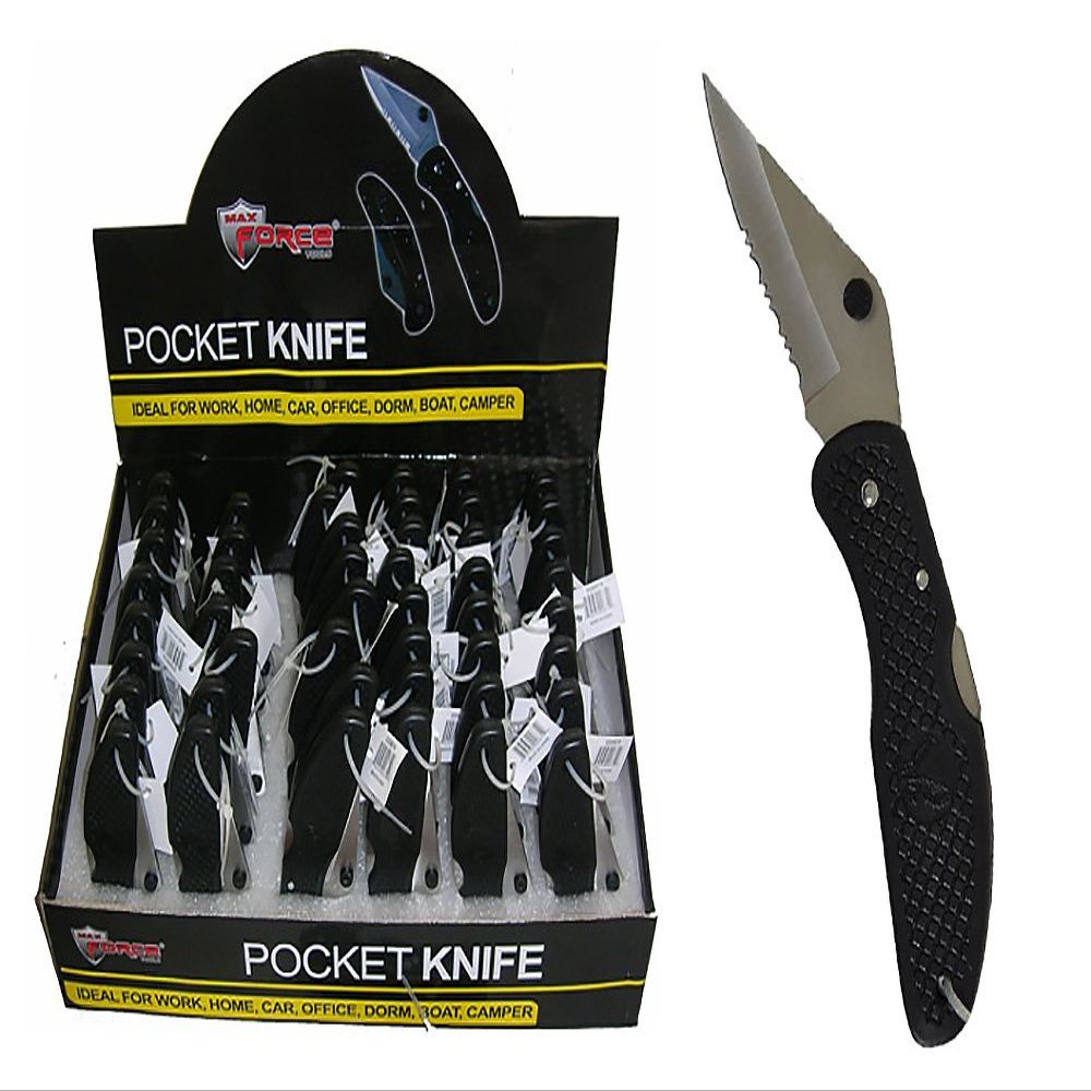 Max Force Diamond Visions 2220674 3 1/2 inch Folding Pocketknife (1 Knife)