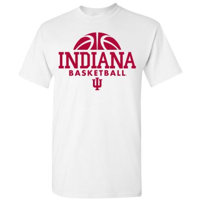UGP Campus Apparel Indiana Hoosiers Basketball Hype Mens T-Shirt - Medium White