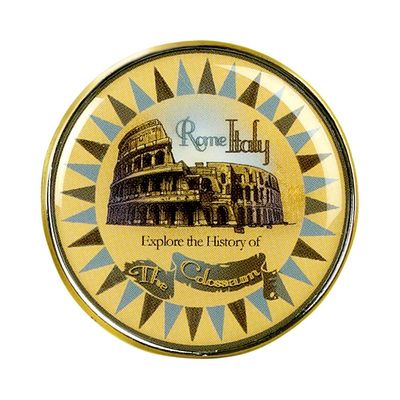 Collectible Novelty Pin for Backpack, Scarf - Made From Jeweler Class Metal - Spartan and the Green Egg Explorer Pin Series: The Colosseum - Rome, Italy (28)