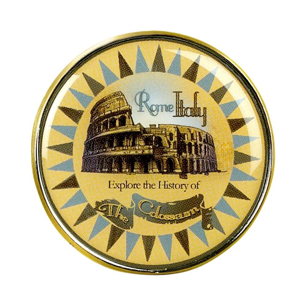 Collectible Novelty Pin for Backpack, Scarf - Made From Jeweler Class Metal - Spartan and the Green Egg Explorer Pin Series: The Colosseum - Rome, Italy (28)