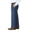 Haggar Men's Big-Tall B&t Stretch Denim Expandable Classic Fit Pleat Front Pant, Medium Blue, 52Wx34L view 2