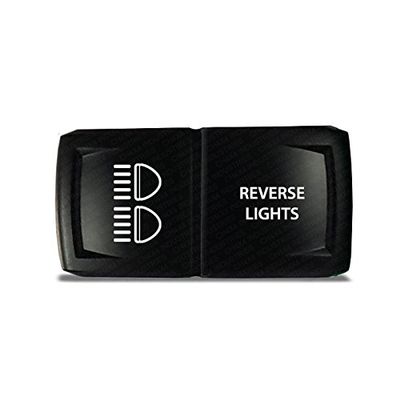 CH4X4 Rocker Switch V2 Reverse Lights Symbol 3 - Horizontal - Blue Led