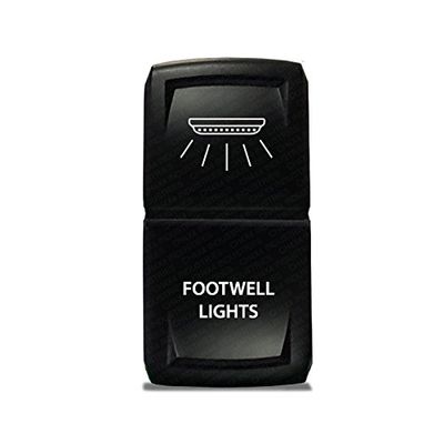 CH4X4 Rocker Switch V2 FootWell Lights Symbol - Red Led