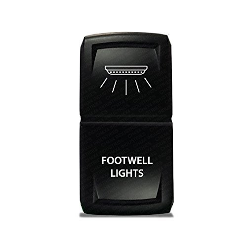 CH4X4 Rocker Switch V2 FootWell Lights Symbol - Red Led