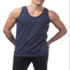Pro Club Mens Heavyweight Cotton Tank Top Outerwear, Navy, Small view 3
