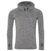 Awdis Just Cool Womens/Ladies Girlie Cowl Neck Baselayer Top (S) (Black Slate Melange) view 3