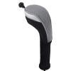 Andux 2pcs/Pack Long Neck Golf Hybrid Club Head Covers Interchangeable No. Tag CTMT-02 Grey view 3