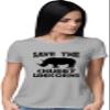 Go All Out XX-Large Athletic Heather Womens Save The Chubby Unicorns Funny Rhino T-Shirt view 2