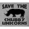 Go All Out XX-Large Athletic Heather Womens Save The Chubby Unicorns Funny Rhino T-Shirt view 4