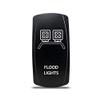 CH4X4 Rocker Switch Flood Lights Symbol 4 - Red Led view 1