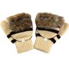 LerBen Women Winter Gloves Wool Fingerless Texting Gloves with Mitten Cover view 1