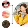 LerBen Women Winter Gloves Wool Fingerless Texting Gloves with Mitten Cover view 3