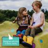 LONECONE Rain Boots with Easy-On Handles in Solid Colors for Boys and Girls, Play-Proof Flexible Rubber, Durable Non-Slip Treads, Kid-Friendly for Hours of Joy - Classic Yellow, 4 Toddler view 2