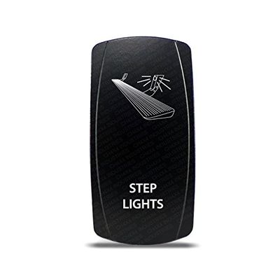 CH4X4 Rocker Switch Step Lights Symbol - Green Led